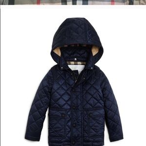 Burberry navy jacket and hood it’s navy